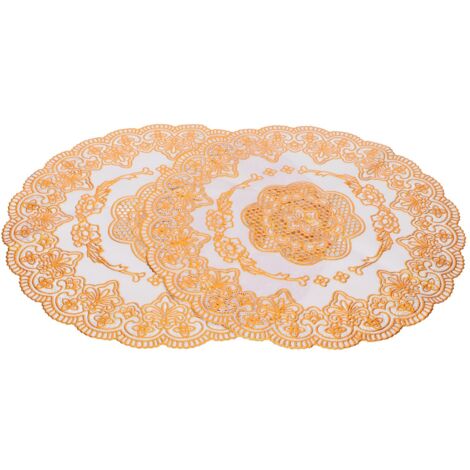 goldene Untersetzer (30 x 30 cm) für Hochzeiten, Partys und Tischdekoration