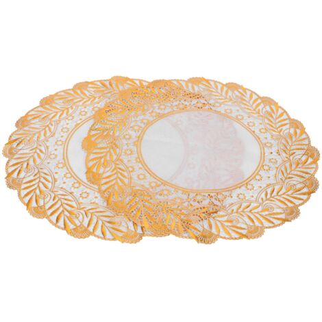 goldene Untersetzer 30x30 cm für Hochzeiten, Empfänge und festliche Anlässe