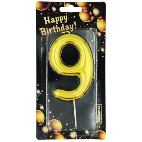 GOLDENE ZAHLENKERZE - 9 SCHEMA 6407