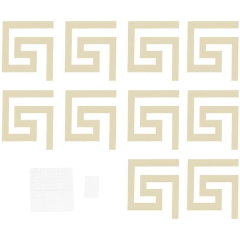 Goldener 3D-Wandaufkleber für die moderne Wohn- und Esszimmerdekoration