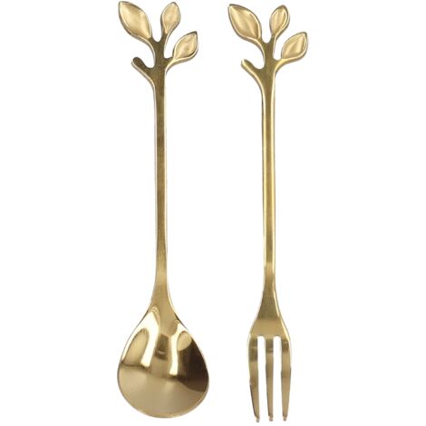 Goldener Edelstahl-Rührlöffel für Kaffee, Zucker und Desserts