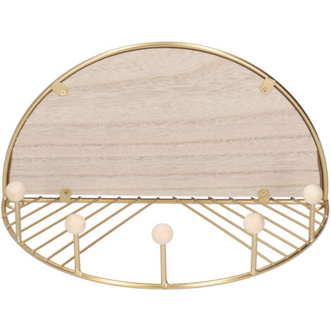 Goldenes Aufbewahrungsregal mit Kleiderstange für Eingangsbereich/Wohnzimmer