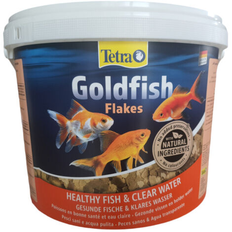 Goldfish Flocons 2.050 kg - 10 litres Aliment complet pour les poissons rouge - Tetra