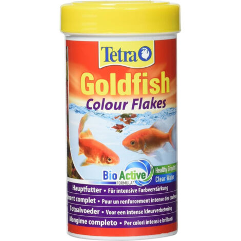 Goldfish Flocons couleur 52g - 250ml Aliment complet pour les poissons rouge - Tetra