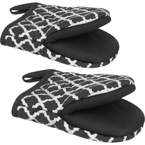 Gants De Cuisine Résistants à La Chaleur En Silicone Longs Et