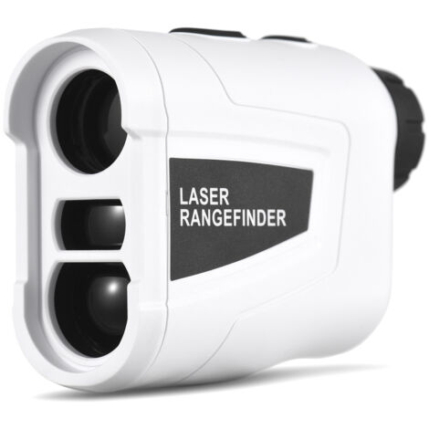Golf Rangefinder with Slope  +90° Waterproof 6X Digital Hunting Measurement Monocular Telescope，白色 1000m