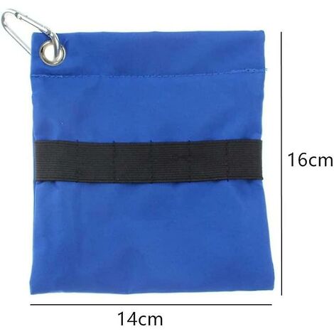 Golf T-shirt Bag Organizer Bag Organizer Zipper Golf T-shirt Organisateur de sac de golf Accessoires de golf pour hommes et femmes, (2 pièces - Bleu)