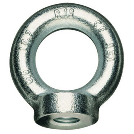 Golfare femenino Robur galvanizado – Ø 22 mm Art. 8042EZS con anillo giratorio coef. de seguridad 6 y certificado CE
