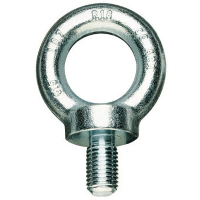 Golfare macho Robur galvanizado – Ø 20 mm Art. 8040EZS coeficiente de seguridad 6, certificado CE UNI EN10204