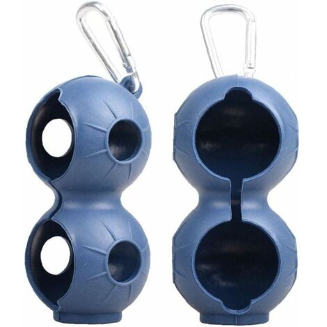 Golfballhalter mit Silikonclip, 2 Stück tragbarer Golfballträger