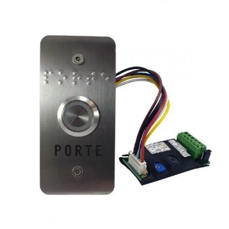 Golmar TT03I/NH Botón saliente iluminado - Contacto NO/NF - Norma para discapacitados - sobre placa grabada
