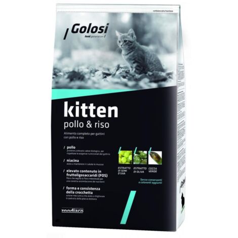 Golosi Gatto 1,5 kg Kitten Pollo e Riso