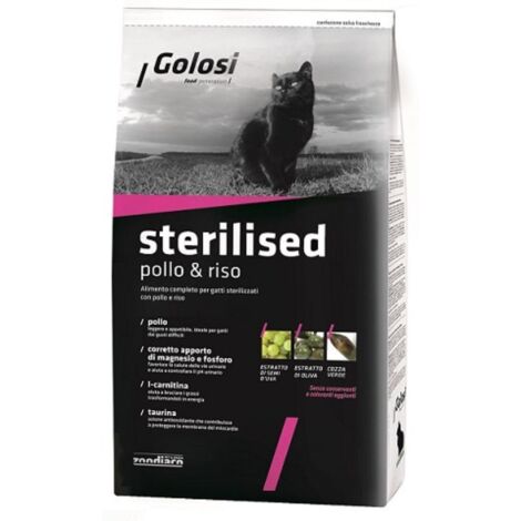 Golosi Gatto 1,5 kg Sterilised Pollo e Riso