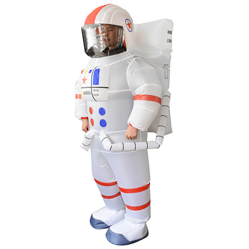 

Golpe del traje del astronauta inflable Disfraces Cosplay Hasta inflable del vestido de lujo divertido equipo del padre-hijo para Halloween escenario