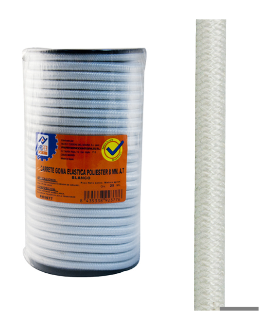 

Goma Elastica Carre10mm Blanc - NEOFERR - PH0683 - 50 M..