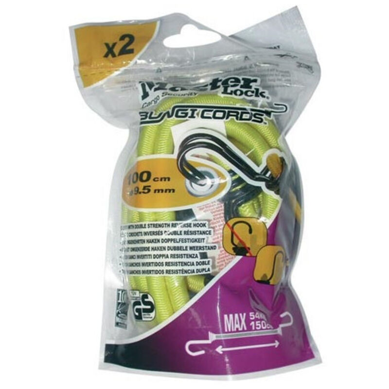 Master Lock con dos correas de soporte de doble gancho de 100cm