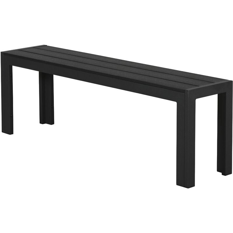 Ikky Banc de jardin, 132 cm, noir/noir.