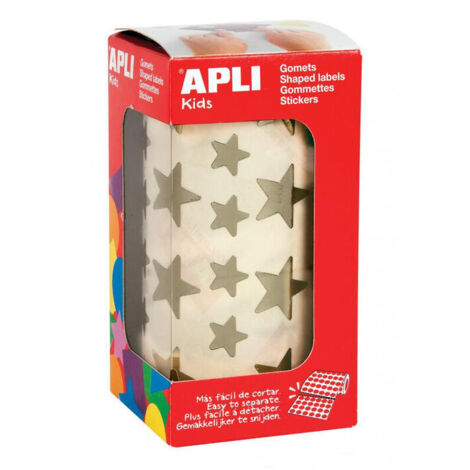 Gomets apli estrella oro rollo 2360 u