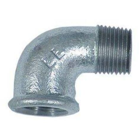 EURACCORDI Gomito 1/2" Maschio-Femmina Zincato