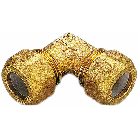 Gomito 2 Dadi Ø16 1/2" Per Rame Con Ogiva In Teflon