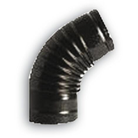GOMITO 45° Ø13CM TUBO STUFA NERO OPACO
