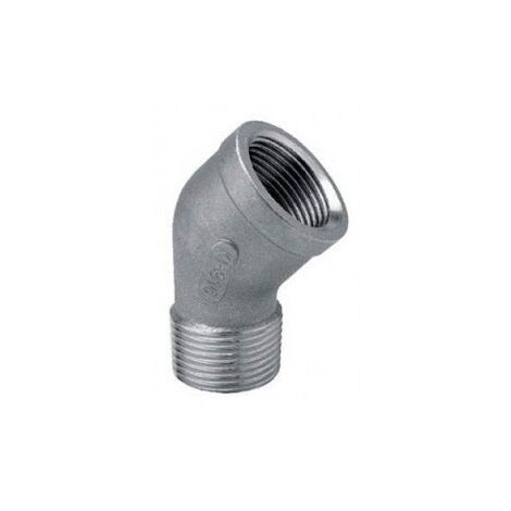 Gomito 45° MF 1/2" AISI316 - ISO4144 122102316L - -  RACCORDERIE METALLICHE - -