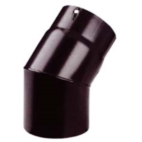 Gomito 45° porcellanato per stufe a legna nero opaco pesante mm.1,2 - ø cm.16 1 pezzi Save