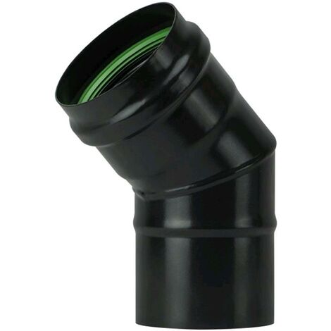 Gomito 45o per Stufa a Pellet Acciaio rivestito con smalto porcellanato 8 cm - PN804 Diametro 8 cm Gomito 45o