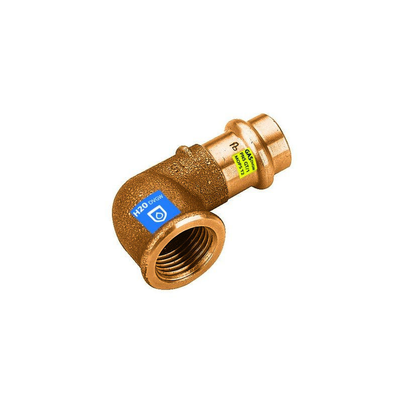 Frabo - Gomito 90° in bronzo a pressare f x fil f