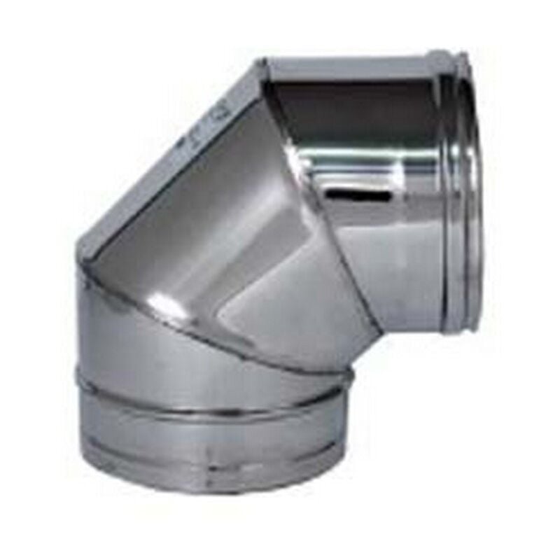 Gomito a 90 acciaio inox aisi 304 monoparete