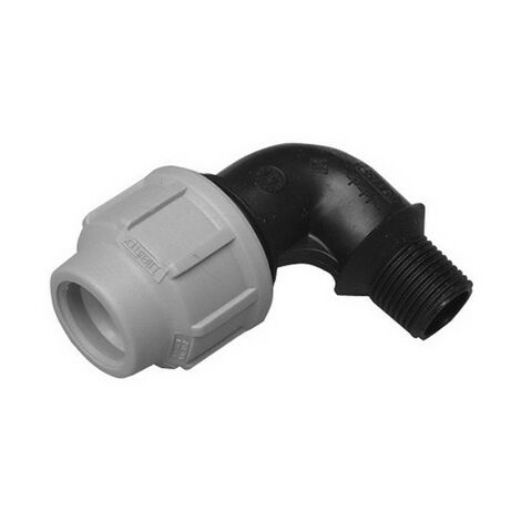 GOMITO A 90° C/DERIVAZIONE MASCHIO DIANFLEX RACCORDO PER POLIETILENE   1/2 x 20