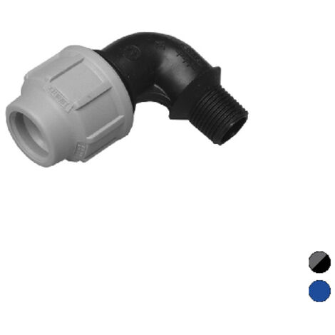 GOMITO A 90  ° C/DERIVAZIONE MASCHIO IKARO RACCORDO PER POLIETILENE- 11/2 x 50- IKARO- pezzi 5
