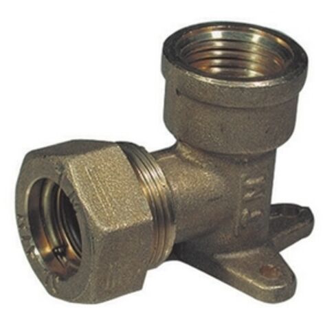GOMITO A 90 ° CON FLANGIA A 3 FORI O-RING FEMMINA- 1/2 x 14- TIEMM- pezzi 1