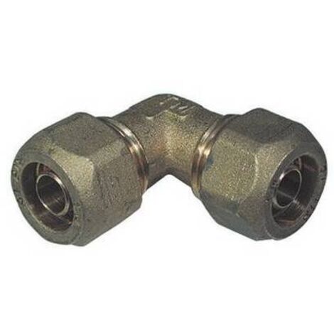 GOMITO A 90° DOPPIO PER TUBO COBRA-PEX 18 x 18 TIEMM