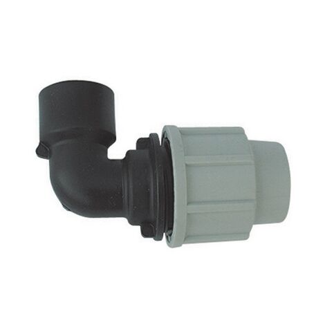 Gomito a 90° femmina plasson per tubo polietilene 2" x 63