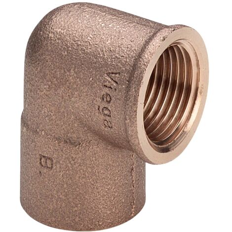 Gomito a 90° FF 14-1/2" bronzo, estremità a saldare femmina, filettatura Rp 467692