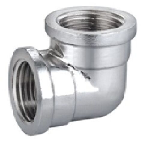 GOMITO A 90° FF IN OTTONE CROMO IBP 1/2" -CONF
