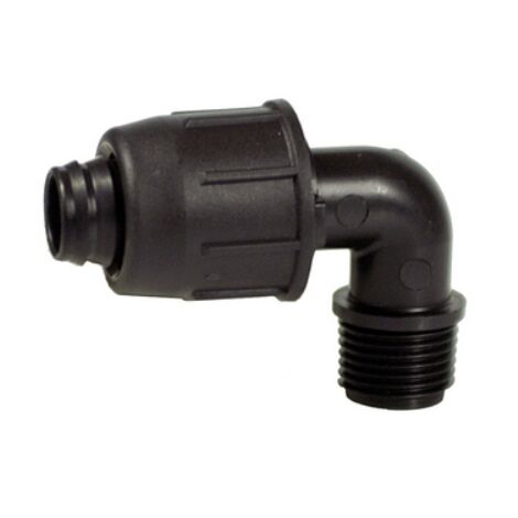 Gomito a 90°  filettato maschio  D. 16 x 1/2IRRITEC