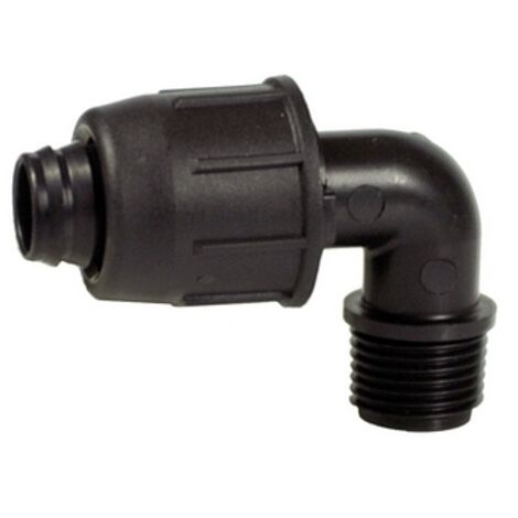 GOMITO a 90°  FILETTATO MASCHIO D. 16 x 3/4 IRRITEC