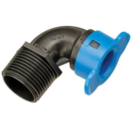 Gomito a 90 gradi 1/2" Femmina x 3/4" Maschio per collegamento irrigatori Blu-Lock INMBL410007