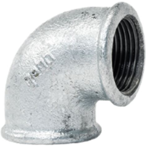 Gomito a 90 gradi in ghisa zincata 4" Femmina Femmina GEBO 90-12G