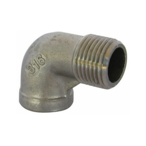 GOMITO A 90° MF ACCIAIO INOX 1&quot