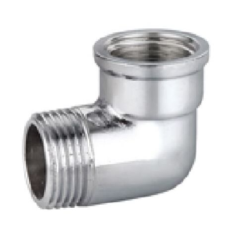 GOMITO A 90° MF IN OTTONE CROMO IBP 3/8"