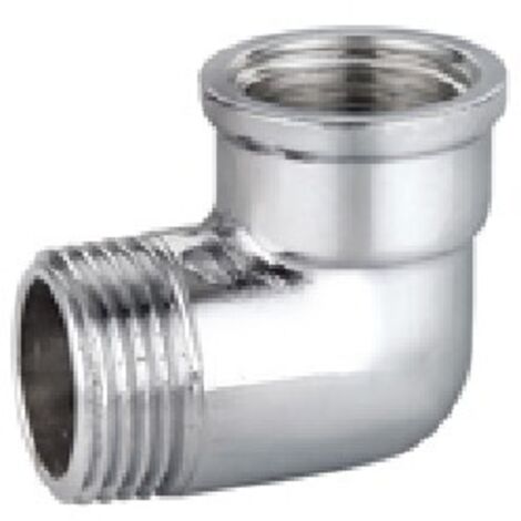 GOMITO A 90° MF IN OTTONE CROMO IBP Misura: 1/2" -CONF