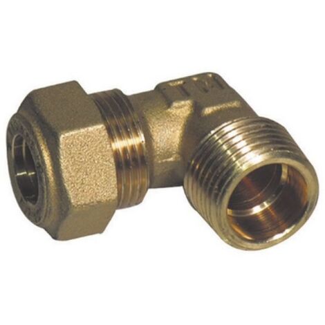 GOMITO A 90° O-RING GAS MASCHIO CONICO TIEMME 1/2 x 18