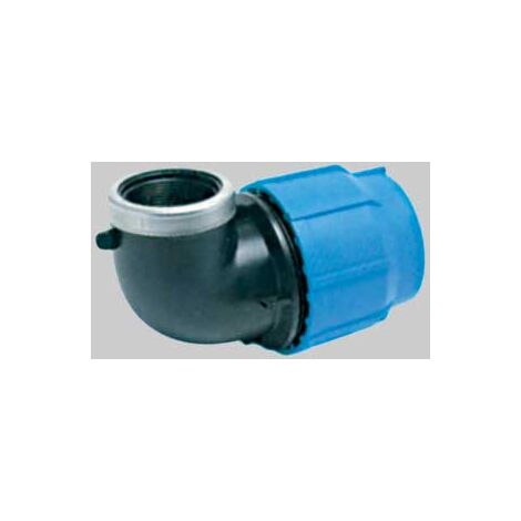 Gomito a 90° con derivazione femmina diametro 75x2 pollici 1/2