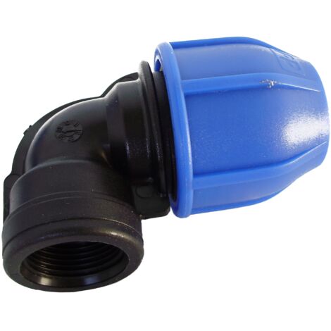 GOMITO A COMPRESSIONE FILETTO FEMMINA PN16 MM 32X1F