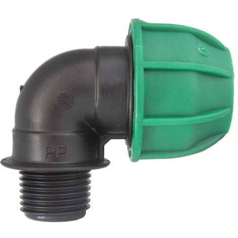 GOMITO A COMPRESSIONE FILETTO MASCHIO PN10