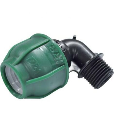 GOMITO A COMPRESSIONE FILETTO MASCHIO PN10 - MM 16X1/2M - 10 pezzi