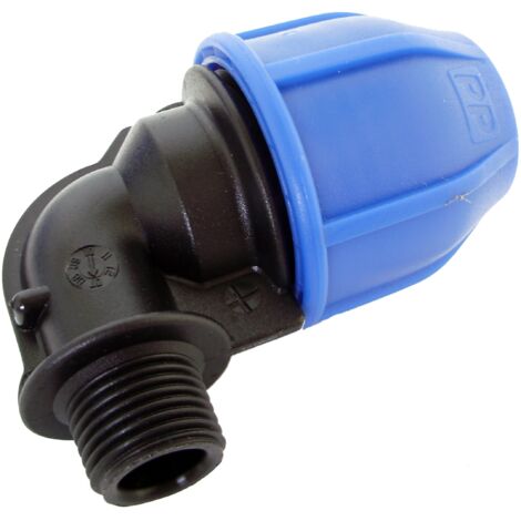 GOMITO A COMPRESSIONE FILETTO MASCHIO PN16 - MM 20X3/4M - 10 pezzi